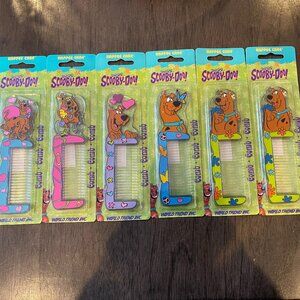 Set of 6 Rare Scooby-Doo Happee Care Combs - Sealed in Package!